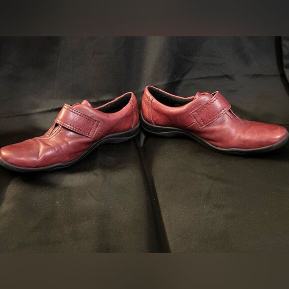 Clarks Womens Kessa Betty leather burgundy size 7 - Picture 6 of 9